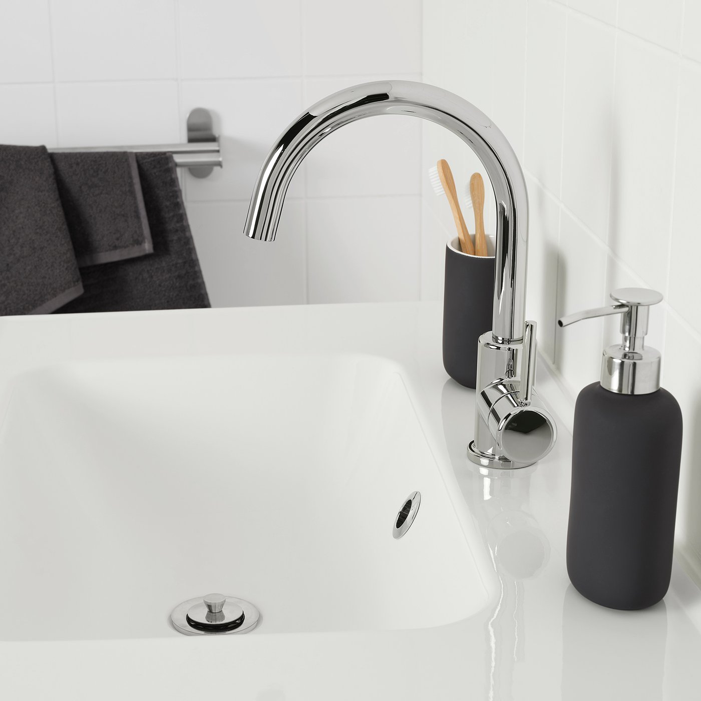 GLYPEN Grifo de baño, cromado