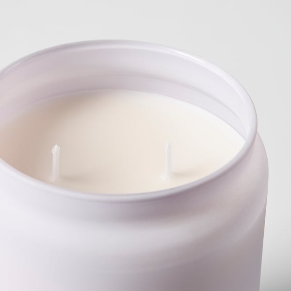 GOLIATTUJA Vela perfumada vaso tapa/2 mechas, Éxtasis de lavanda/morado, 100 hr