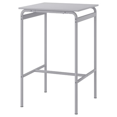 GRÅSALA Mesa de bar, gris/gris, 26 3/8x26 3/8x41 3/8 "