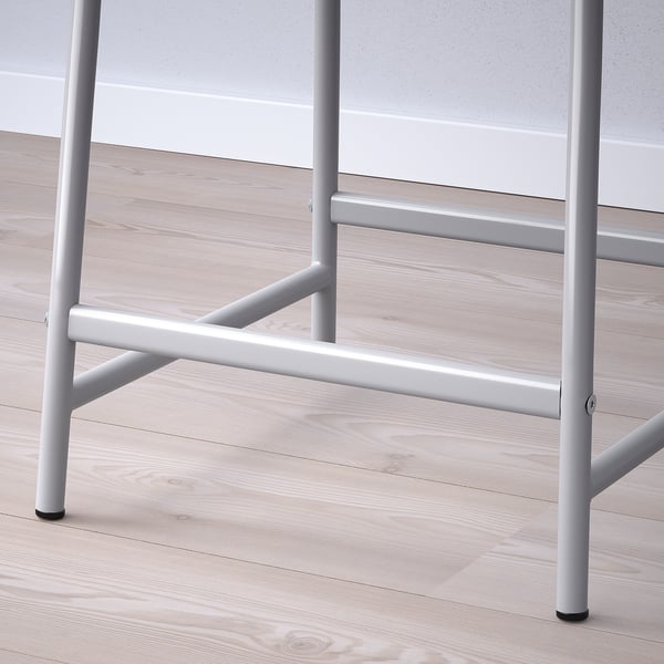 GRÅSALA Taburete de bar, gris, 24 3/8 "