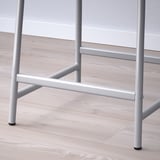 GRÅSALA Taburete de bar, gris, 24 3/8 "