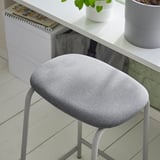 GRÅSALA Taburete de bar, gris, 24 3/8 "