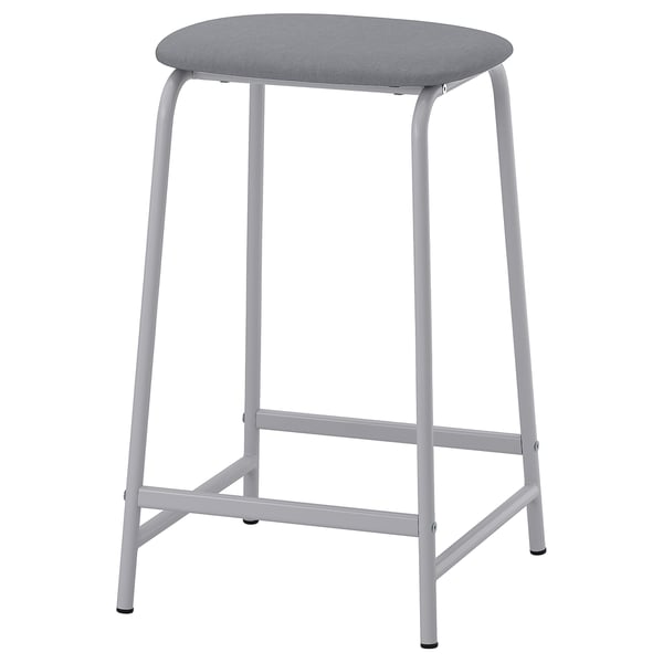GRÅSALA Taburete de bar, gris, 24 3/8 "