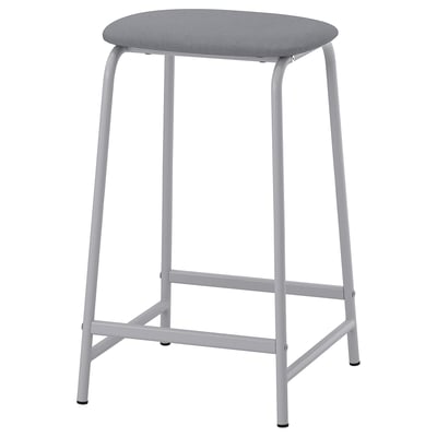 GRÅSALA Taburete de bar, gris, 24 3/8 "
