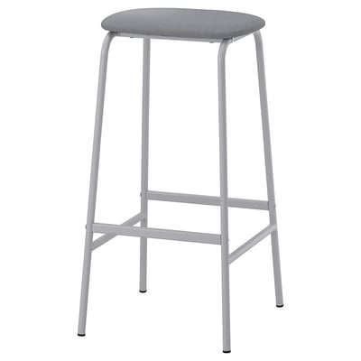 GRÅSALA Taburete de bar, gris, 29 1/2 "