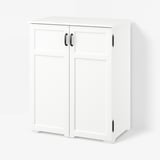 GREÅKER Gabinete con cajones, blanco, 33 1/8x39 3/4 "