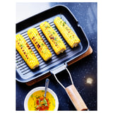 GRILLA Sartén para plancha, recubrimiento antiadherente, 14 ¼x10 ¼ "