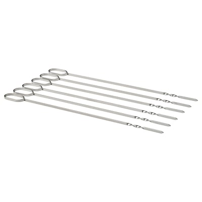 GRILLTIDER Brocheta, acero inoxidable, 12 "