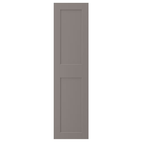 GRIMO Puerta con bisagras, gris, 19 1/2x76 5/8 "