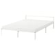GRIMSBU Armazón de cama, blanco/Luröy, Tamaño queen
