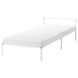 GRIMSBU Armazón de cama, blanco/Luröy, Tamaño twin