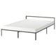 GRIMSBU Armazón de cama, gris/Luröy, Tamaño queen