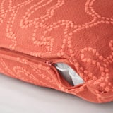 GULDFLY Funda para cojín, rojo anaranjado/naranja, 20x20 "