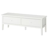 GULLABERG Banco con almacenaje, blanco, 58 1/4x16 7/8x20 1/2 "