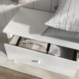 GULLABERG Banco con almacenaje, blanco, 58 1/4x16 7/8x20 1/2 "