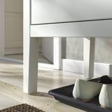 GULLABERG Banco con almacenaje, blanco, 58 1/4x16 7/8x20 1/2 "