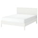 GULLABERG Base de cama, blanco/Luröy, Tamaño queen