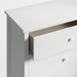 GULLABERG Gavetero de 6 cajones, blanco/función de anclaje/desbloqueo, 66 1/8x18 7/8x39 3/8 "