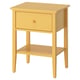 GULLABERG Mesita de noche, amarillo/+1 cajón +estante, 20 7/8x16 7/8x27 1/8 "