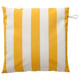 Opción: GULLBERGSÖ Funda para cojín, amarillo/blanco a rayas/exterior interior, 20x20 "
