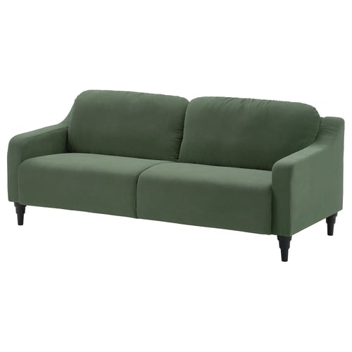 GULLVALLA Sofá, Silkeryd gris-verde