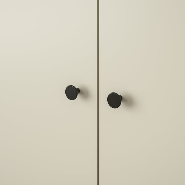 GURSKEN Armario+ 2 puertas, beige claro, 23 3/8x21 5/8x73 1/8 "