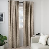 HÄCKBERBERIS Cortinas opacas, 1 par, beige, 50x98 "