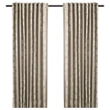HÄCKBERBERIS Cortinas opacas, 1 par, beige, 50x98 "