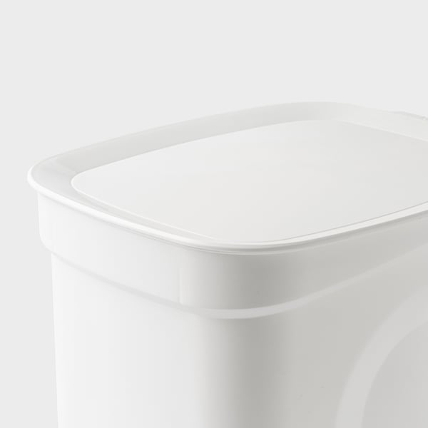 HÄCKSAX Cubo con pedal, blanco, 2 gal