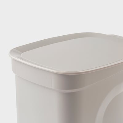 HÄCKSAX Cubo con pedal, gris, 2 gal