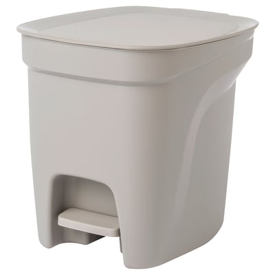 HÄCKSAX Cubo con pedal, gris, 2 gal