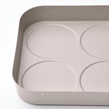 HALVTOM Bandeja botes especias/botellas, beige grisáceo, 6 ¾x6 ¾ "