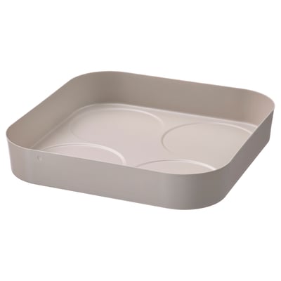 HALVTOM Bandeja botes especias/botellas, beige grisáceo, 6 ¾x6 ¾ "