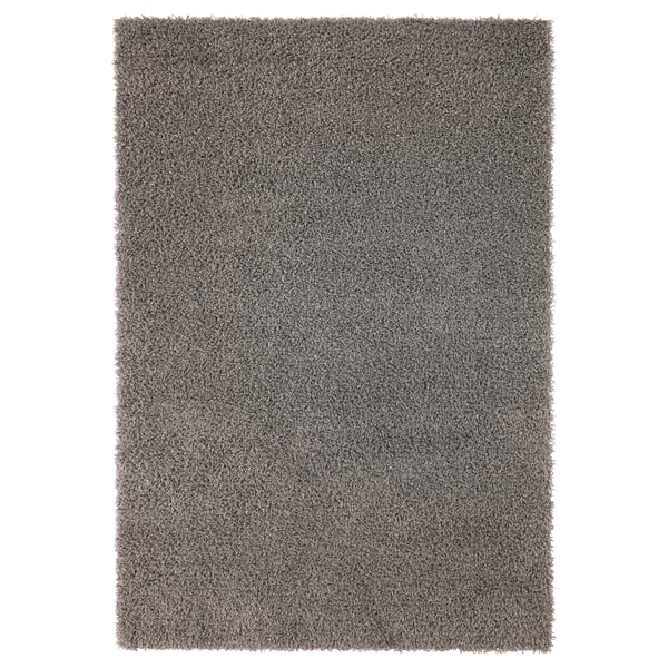 HAMPEN Alfombra, pelo largo, gris, 4 ' 4 "x6 ' 5 "