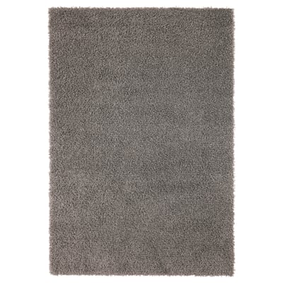 HAMPEN Alfombra, pelo largo, gris, 4 ' 4 "x6 ' 5 "