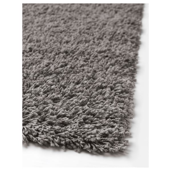 HAMPEN Alfombra, pelo largo, gris, 4 ' 4 "x6 ' 5 "