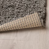 HAMPEN Alfombra, pelo largo, gris, 4 ' 4 "x6 ' 5 "
