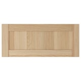 HANVIKEN Frente de cajón, efecto de roble teñido en blanco, 23 1/2x10 "