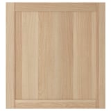 HANVIKEN Puerta, efecto de roble teñido en blanco, 23 1/2x25 1/8 "