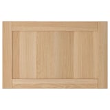 HANVIKEN Puerta/frente de cajón, efecto de roble teñido en blanco, 23 1/2x15 "