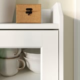 HAUGA Aparador, blanco, 55 1/8x17 7/8x33 "