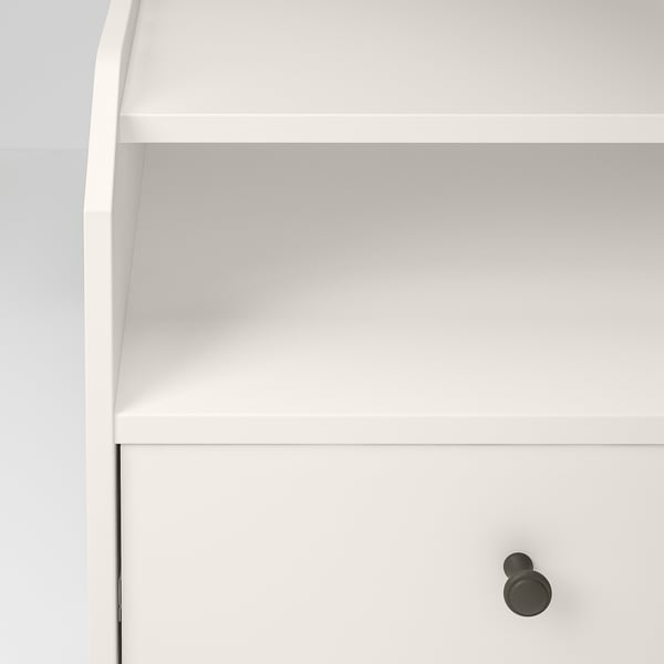 HAUGA Cómoda de 2 cajones, blanco, 19 5/8x18 1/8x26 3/4 "