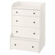 HAUGA Cómoda de 4 cajones, blanco, 27 1/2x41 "