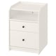 HAUGA Gavetero de 2 cajones, blanco, 19 5/8x18 1/8x26 3/4 "
