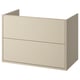 HAVBÄCK Mueble para baño+cajones, beige, 36x21x25 1/8 "