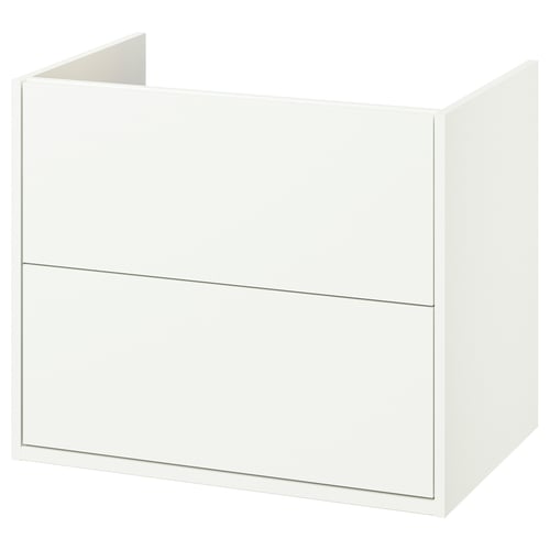 HAVBÄCK Mueble para baño+cajones, blanco, 30x21x25 1/8 "