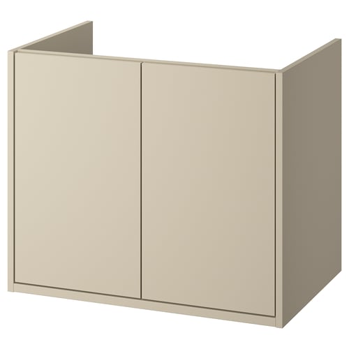 HAVBÄCK Mueble para baño+puertas, beige, 30x21x25 1/8 "
