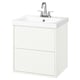 Opción: HAVBÄCK / ORRSJÖN Tocador de baño+lavamanos+grifo, blanco, 25x21 3/4x27 5/8 "