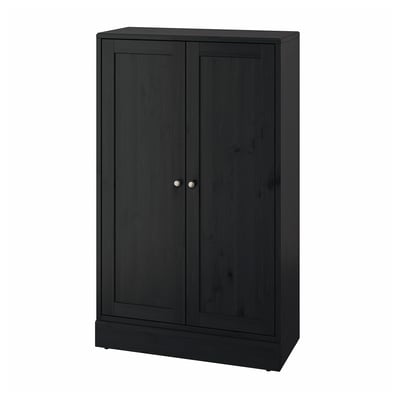 HAVSTA Gabinete+rodapié, negro, 31 7/8x14 5/8x52 3/4 "