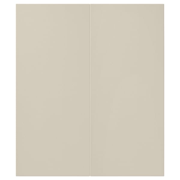 HAVSTORP Puerta gabinete bajo esquina, 2pz, beige, 13x30 "